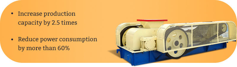 The characteristics of toothed roll crusher