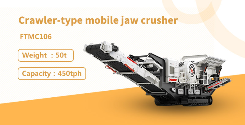 The characteristics of crawler-type mobile jaw crusher