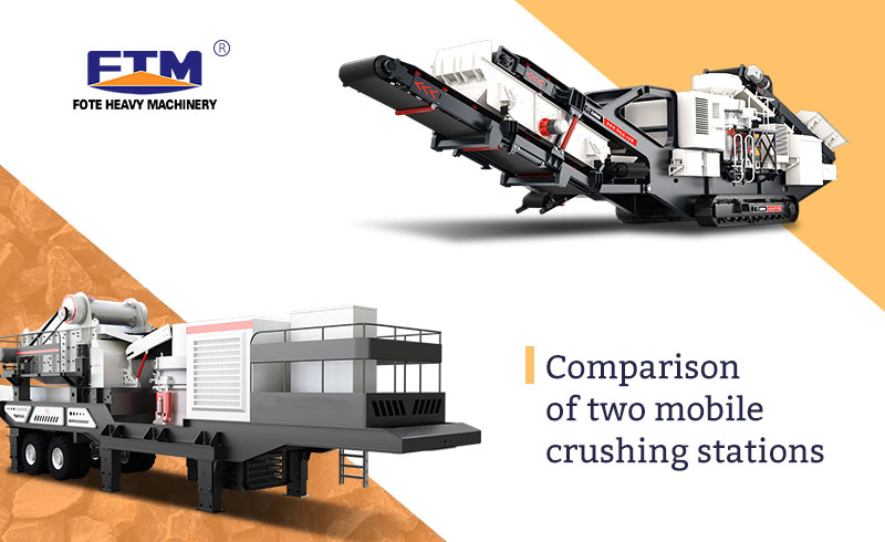 Comparison of two mobile crushing stations