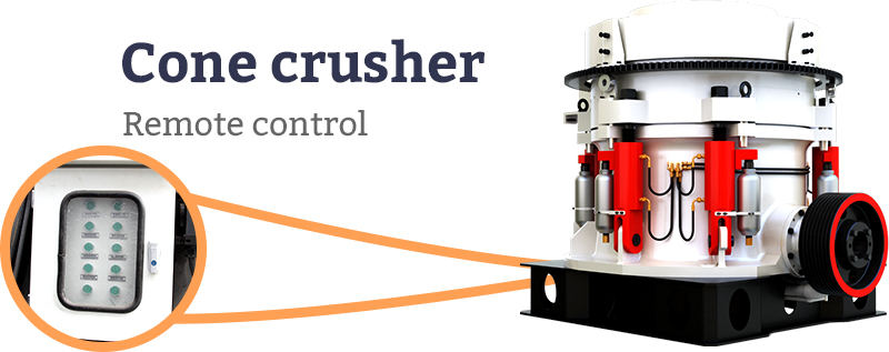 Cone crusher remote control