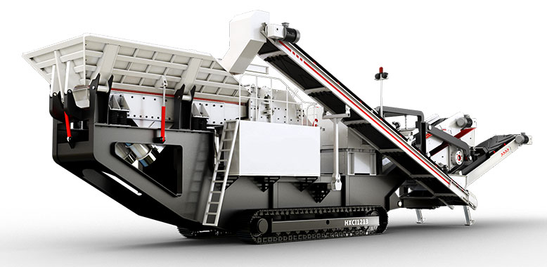 Crawler-type mobile impact crusher