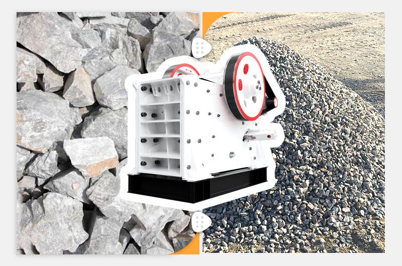 Jaw crusher for the aggregate