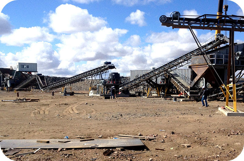 Cone crushing machinery production site