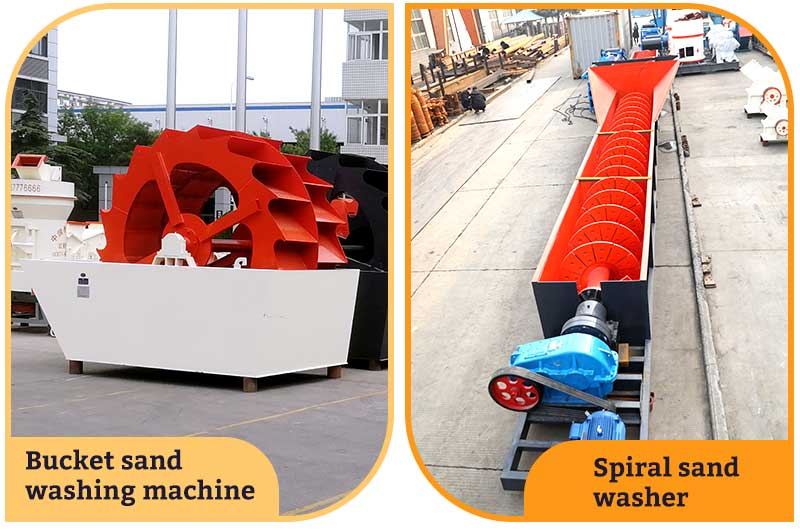 Bucket sand washing machine VS Spiral sand washer