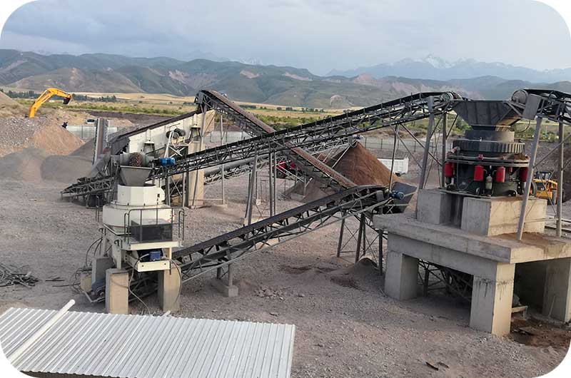 процесс производства песка в Замбии