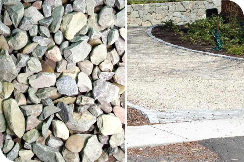 one-half size gravel for driveway